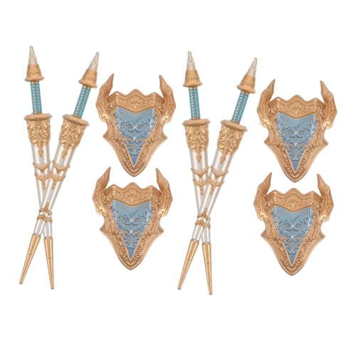 ERINGOGO 8 Stück Mini Bausteine ​​Spielfigur Baustein Schwerter Soldaten Actionfiguren Römischer Soldat Zubehör Bauen Ritter Actionfiguren Kunststoff von ERINGOGO