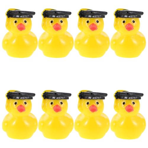 ERINGOGO 8 Stück Mini-Enten Aus Kunstharz Zum Schulabschluss: Bachelor-Kappe, Miniaturtier Mit Quaste – Kleine Absolventen-Charms, Originelle Statue, Feengartenfiguren Für Puppenhaus, ERINGOGO 8 Stück Mini-Enten Aus Kunstharz Zum Schulabschluss: Bachelor-Kappe, Miniaturtier Mit Quaste – Kleine Absolventen-Charms, Originelle Statue, Feengartenfiguren Für Puppenhaus, von ERINGOGO