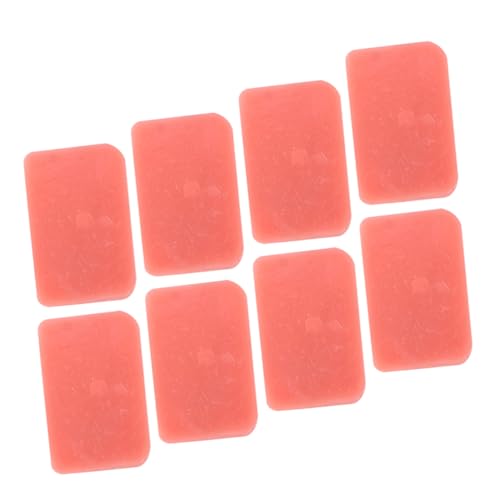ERINGOGO 8 Stücke Künstliches Modell Realistische Gefälschte Schinkenscheiben aus PVC für Kinder Spielzeug Küchen Dekoration Lebensmittelsimulation von ERINGOGO