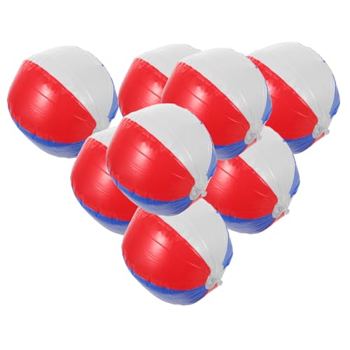 ERINGOGO 8 Stück Teiliges Aufblasbares Strandball Langlebigem PVC Bunte Wasserbälle für Pool Strandpartys Leicht Aufblasbar für Sommerfeste Familien von ERINGOGO