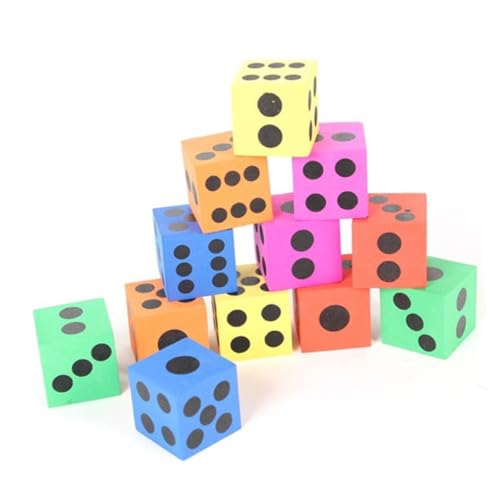 ERINGOGO 8 Stück Teiliges Eva Schaumstoff Würfelspiel Große Bunte Würfel Lernspielzeug für Mathe Spiele Party Unterhaltung Drinnen Draußen Pädagogisch Sicher Zufällige Farbe ERINGOGO 8 Stück Teiliges Eva Schaumstoff Würfelspiel Große Bunte Würfel Lernspielzeug für Mathe Spiele Party Unterhaltung Drinnen Draußen Pädagogisch Sicher Zufällige Farbe von ERINGOGO