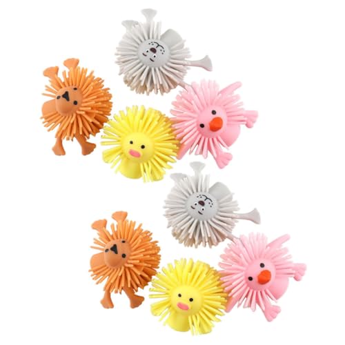 ERINGOGO 8 Stück Teiliges Fingerpuppen Set aus Weichem TPR mit Lustigen Tiermotiven Strapazierfähig und Reißfest Pädagogisches Kinderspielzeug für Kreative Eltern Junge Mädchen interaktion von ERINGOGO