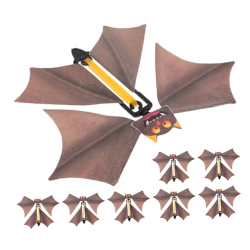ERINGOGO 8 Stück Teiliges Fliegende Fledermäuse Wind-up Halloween Fledermaus Zauberrequisite Leichte Braune Figuren für Bühnenauftritte und Überraschungsstreiche ERINGOGO 8 Stück Teiliges Fliegende Fledermäuse Wind-up Halloween Fledermaus Zauberrequisite Leichte Braune Figuren für Bühnenauftritte und Überraschungsstreiche von ERINGOGO