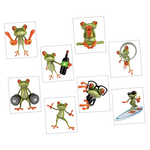 ERINGOGO 8 Stück Teiliges Frosch Autoaufkleber Selbstklebende Langlebige Fenster und Wandsticker Wasserfest Einfach Anzubringen und Rückstandsfrei Entfernbar Kreative Tierdeko für Auto und ERINGOGO 8 Stück Teiliges Frosch Autoaufkleber Selbstklebende Langlebige Fenster und Wandsticker Wasserfest Einfach Anzubringen und Rückstandsfrei Entfernbar Kreative Tierdeko für Auto und von ERINGOGO