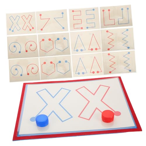 ERINGOGO 8 Stück Teiliges Gehirnspielzeug für Interhemisphärisches Training Hand Augen Koordination Montessori Lernspielzeug Kreativität und Logischem für Kleinkinder von Jahren von ERINGOGO
