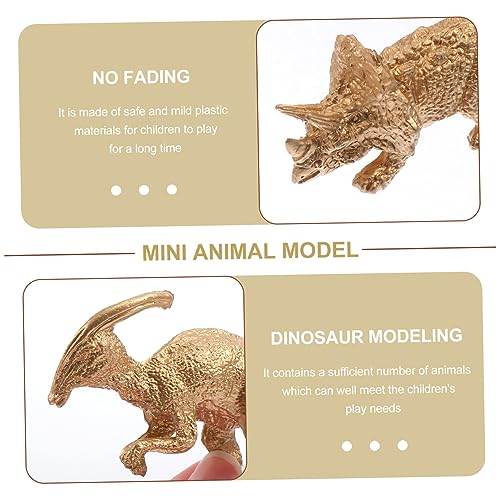 ERINGOGO 8 Stück Teiliges Goldene Simulation Dinosaurier Figuren Robuste Mini Modelle für Lernspielzeug Kreative Dekoration für Zuhause Party und Bildungszwecke ERINGOGO 8 Stück Teiliges Goldene Simulation Dinosaurier Figuren Robuste Mini Modelle für Lernspielzeug Kreative Dekoration für Zuhause Party und Bildungszwecke von ERINGOGO