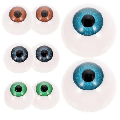ERINGOGO 8 Stück Teiliges Hohles Halloween-Augen- Bunte DIY Puppenaugen Realistische Augäpfel für Bastelprojekte Partydekoration Langlebige Kunststoffaugen Zufällige Farben ERINGOGO 8 Stück Teiliges Hohles Halloween-Augen- Bunte DIY Puppenaugen Realistische Augäpfel für Bastelprojekte Partydekoration Langlebige Kunststoffaugen Zufällige Farben von ERINGOGO