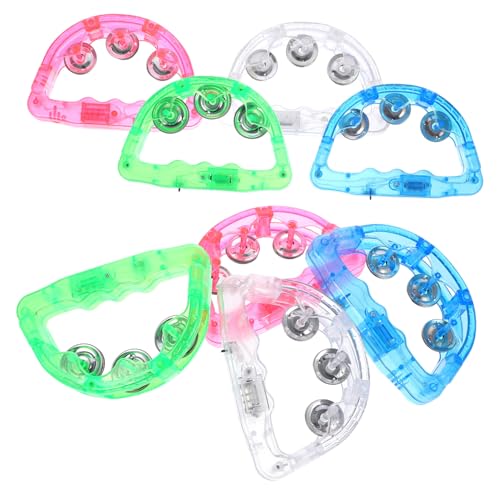 ERINGOGO 8 Stück Teiliges LED Tamburin Buntes Blinkendes Hand Tamburin Praktische Party Spielzeuge Rhythmische Handperkussion für und Konzertspaß Zufällige Farbe ERINGOGO 8 Stück Teiliges LED Tamburin Buntes Blinkendes Hand Tamburin Praktische Party Spielzeuge Rhythmische Handperkussion für und Konzertspaß Zufällige Farbe von ERINGOGO