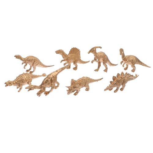ERINGOGO 8 Stück Teiliges Mini Dinosaurier Modellset aus Hochwertigem Realistische Simulation Goldfarbene Miniaturfiguren für Tragbar und Dekorativ für Zuhause Schule Party und Spielspaß ERINGOGO 8 Stück Teiliges Mini Dinosaurier Modellset aus Hochwertigem Realistische Simulation Goldfarbene Miniaturfiguren für Tragbar und Dekorativ für Zuhause Schule Party und Spielspaß von ERINGOGO