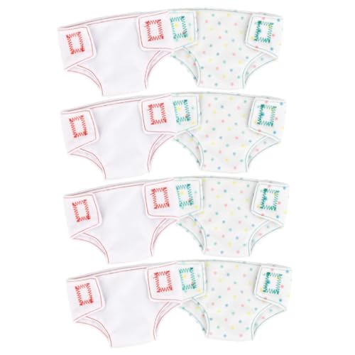 ERINGOGO 8 Stück Teiliges Mini Puppenunterwäsche Elastisch Verstellbar für Spielzeugpuppen Leichte Komfortable Puppenbekleidung Dekoratives Zubehör für Zufälliger Stil von ERINGOGO