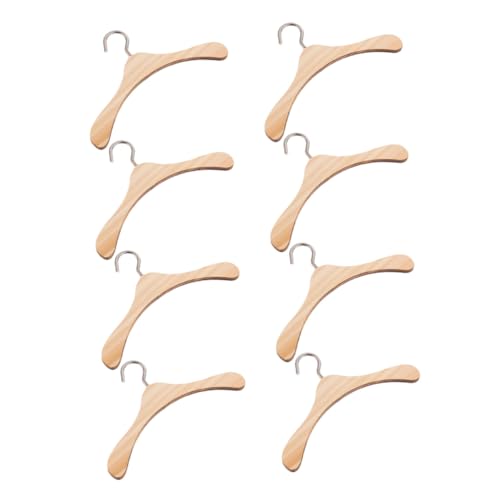 ERINGOGO 8 Stück Teiliges Miniatur Holz Puppenkleiderbügel für Bjd Puppen Präzise Gefertigte Leichte Garderoben-Organizer für Puppenkleider Mäntel und Outfits im Puppenhaus ERINGOGO 8 Stück Teiliges Miniatur Holz Puppenkleiderbügel für Bjd Puppen Präzise Gefertigte Leichte Garderoben-Organizer für Puppenkleider Mäntel und Outfits im Puppenhaus von ERINGOGO