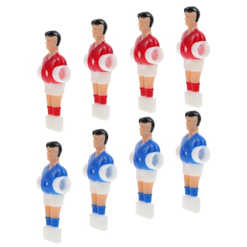 ERINGOGO 8 Stück Teiliges Tischfußball Figuren Langlebige Ersatzspieler aus Umweltfreundlichem Kunststoff Kompatibel mit Standard Fußballtischen Rote und Blaue Spielfiguren Einfach von ERINGOGO