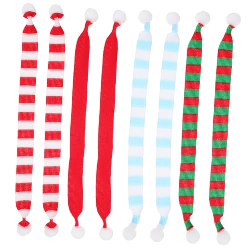 ERINGOGO 8 Stück Teiliges Weihnachts Mini-schals Dekorative Handgewebte Stoffschals mit Bommel Vielseitige DIY Weihnachtsdeko für Puppen Flaschen Bastelzubehör Weihnachtliche ERINGOGO 8 Stück Teiliges Weihnachts Mini-schals Dekorative Handgewebte Stoffschals mit Bommel Vielseitige DIY Weihnachtsdeko für Puppen Flaschen Bastelzubehör Weihnachtliche von ERINGOGO