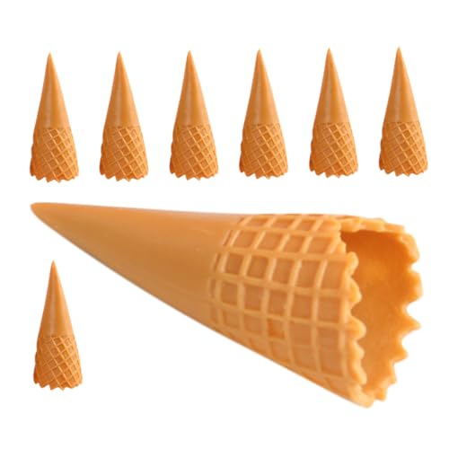 ERINGOGO 8 Stücke Knuspriges Kegelmodell -Miniatur Eisportionierer mit Auslöser Eiscreme Künstliches Eiscreme Modell DIY Deko für Eistüten Kinderspielzeug PVC Light Brown ERINGOGO 8 Stücke Knuspriges Kegelmodell -Miniatur Eisportionierer mit Auslöser Eiscreme Künstliches Eiscreme Modell DIY Deko für Eistüten Kinderspielzeug PVC Light Brown von ERINGOGO