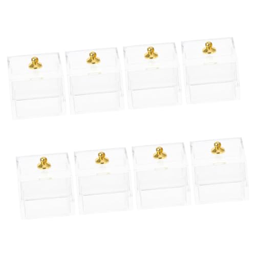 ERINGOGO 8stücke Miniatur Candy Box Teiliges Transparentes Puppenhaus Zubehör Für Dekoration Für Mini House Decor Und Landscape Decor von ERINGOGO
