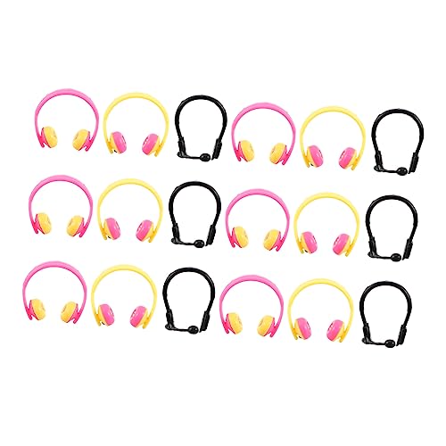 ERINGOGO 80 Stück Mini Kopfhörer für Puppen Teiliges Zubehör mit Bunten und Schwarzen Headsets für Puppenhaus Dekoration und Kreatives als zu Geburtstagen und Feiertagen für Kleine Mädchen ERINGOGO 80 Stück Mini Kopfhörer für Puppen Teiliges Zubehör mit Bunten und Schwarzen Headsets für Puppenhaus Dekoration und Kreatives als zu Geburtstagen und Feiertagen für Kleine Mädchen von ERINGOGO