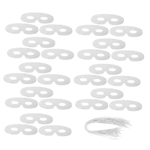ERINGOGO 80 Stück Teiliges Weiße Blanko Papiermasken Leichte Unbemalte Augenmasken für DIY Masquerade Stabile Bastelmasken für Karneval Kostümparty Halloween Vielseitig und Bequem ERINGOGO 80 Stück Teiliges Weiße Blanko Papiermasken Leichte Unbemalte Augenmasken für DIY Masquerade Stabile Bastelmasken für Karneval Kostümparty Halloween Vielseitig und Bequem von ERINGOGO