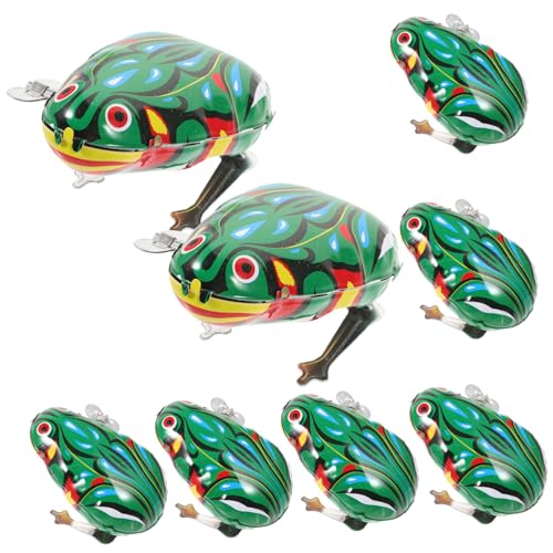 ERINGOGO 8Stücke Aufziehspielzeug Frosch Retro Kreative Wind Up Spielzeuge Für Unterhaltung Und Spaß Grün ERINGOGO 8Stücke Aufziehspielzeug Frosch Retro Kreative Wind Up Spielzeuge Für Unterhaltung Und Spaß Grün von ERINGOGO