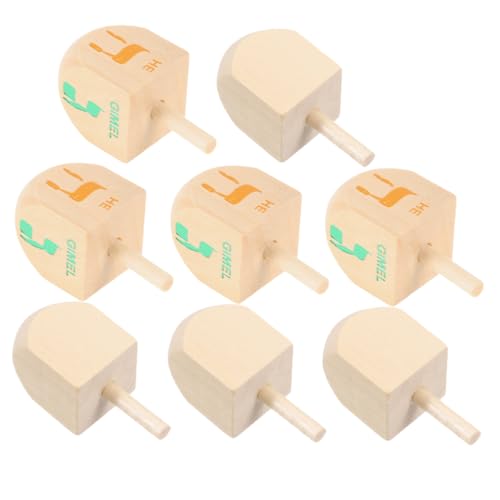 ERINGOGO 8Stücke Holz Chanukka Dreidel DIY Kreative Chanukka Dekorationen Holzspielzeug Für Bastelset Für Chanukka Feiern ERINGOGO 8Stücke Holz Chanukka Dreidel DIY Kreative Chanukka Dekorationen Holzspielzeug Für Bastelset Für Chanukka Feiern von ERINGOGO