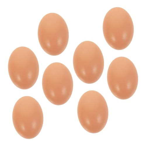 ERINGOGO 8Stücke Künstliche Holzeier für DIY Dekoration Realistische Gefälschte Eier für Ostern Robuste und Langlebige Bastelmaterialien für Hühnereier Training und Festliche ERINGOGO 8Stücke Künstliche Holzeier für DIY Dekoration Realistische Gefälschte Eier für Ostern Robuste und Langlebige Bastelmaterialien für Hühnereier Training und Festliche von ERINGOGO