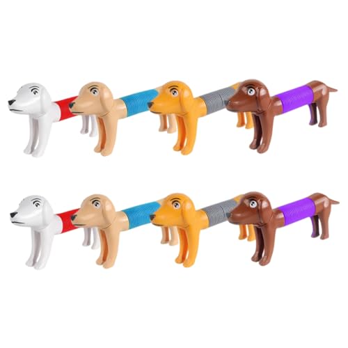 ERINGOGO 8stücke Mini Hund Form Tube Spielzeug Sensory Toy Für Stressabbau Und Entspannung Für Partys Und Freizeit von ERINGOGO