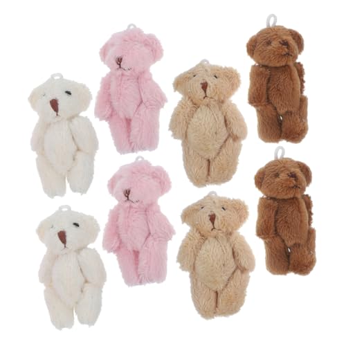 ERINGOGO 8Stücke Mini Plüschbär Anhänger Weiche Stofftier Schlüsselanhänger für Babyparty Dekorationen DIY Plüschtier Kuscheltiere für und Accessoires ERINGOGO 8Stücke Mini Plüschbär Anhänger Weiche Stofftier Schlüsselanhänger für Babyparty Dekorationen DIY Plüschtier Kuscheltiere für und Accessoires von ERINGOGO