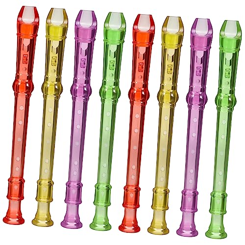 ERINGOGO 8Stücke Teiliges Transparente Klarinette Flöte Musikinstrument für Anfänger für Handflexibilität und Koordinationstraining für Musikliebhaber von ERINGOGO