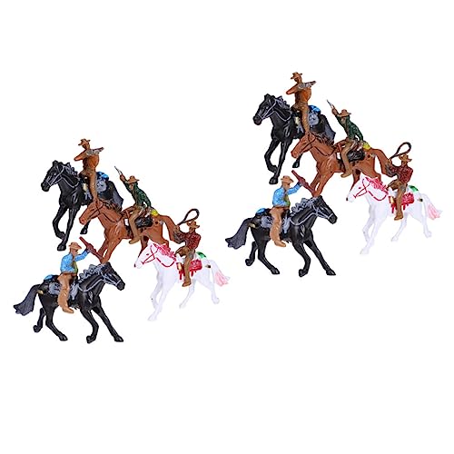 ERINGOGO 8Stücke Western Cowboy Reiter Figuren Miniaturmodell zur Dekoration von Schreibtisch Sandtisch und Schulprojekten Langlebig aus Hochwertigem ERINGOGO 8Stücke Western Cowboy Reiter Figuren Miniaturmodell zur Dekoration von Schreibtisch Sandtisch und Schulprojekten Langlebig aus Hochwertigem von ERINGOGO