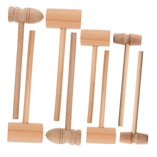 ERINGOGO Set Mit 8 -Mini-holzhämmern Fleischschlägeln Für Kinderspielzeug Küchenwerkzeug Hammer ERINGOGO Set Mit 8 -Mini-holzhämmern Fleischschlägeln Für Kinderspielzeug Küchenwerkzeug Hammer von ERINGOGO