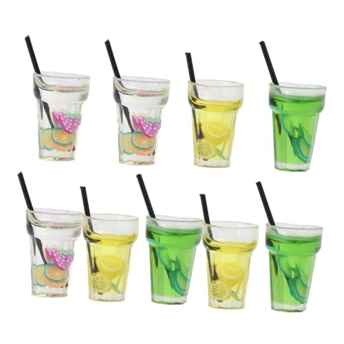 ERINGOGO 9 Miniaturbecher Für Puppenhäuser: Mini-trinkbecher Und -Flaschen Im Maßstab 1:12, Realistische Getränkesammlung – Zum Spielen Und Ausstellen Für Kinder von ERINGOGO