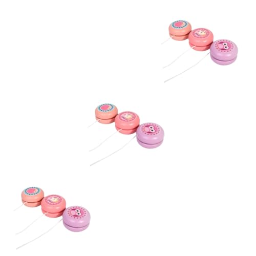 ERINGOGO 9 STK -bälle Kugellager Tierisches Miniatur-katzenfiguren Lustiges Spielzeug Obst Yoyo-Spielzeug Neujahrsparty Weihnachten Niedlich Kind Hölzern Kleines Geschenk von ERINGOGO