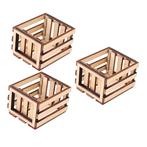 ERINGOGO 9 STK Miniaturen Spielen mit Holzrahmen ablagekörbe kühlkorb einkaufskorb Spielzeug für Kinder Scherz schwangerschaftstest Pilzdekor Hochzeitsdekoration Miniaturschmuck Mini-Möbel von ERINGOGO