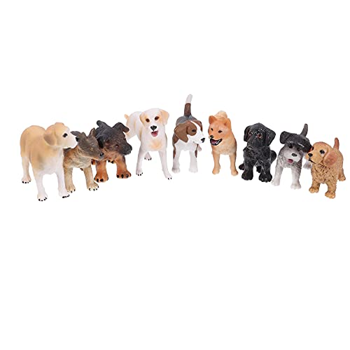 ERINGOGO 9Stücke Hundemodell Ornament Lebensechte Simulation Figur für Heimdekoration PVC Material Realistisches Design Tiermodell Schmuck ERINGOGO 9Stücke Hundemodell Ornament Lebensechte Simulation Figur für Heimdekoration PVC Material Realistisches Design Tiermodell Schmuck von ERINGOGO
