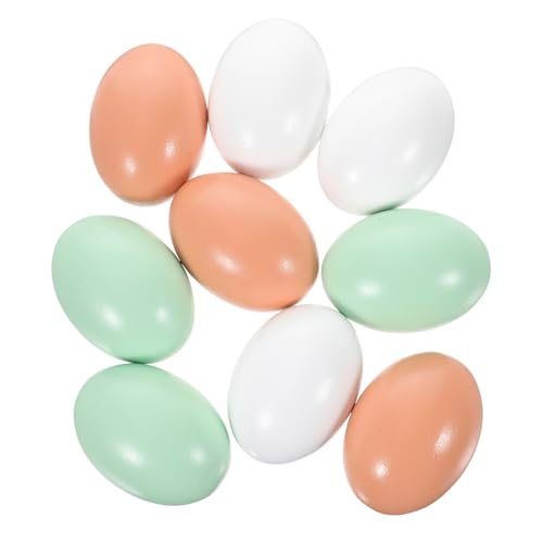 ERINGOGO 9 Stück Holzimitat Eier Basteln Simulationsdekorationen Dekorateur Dekorieren Indoor Jagd Kinderdekor Gefälschte Eier Schreibtisch Eier Feiertags Eier Eier ERINGOGO 9 Stück Holzimitat Eier Basteln Simulationsdekorationen Dekorateur Dekorieren Indoor Jagd Kinderdekor Gefälschte Eier Schreibtisch Eier Feiertags Eier Eier von ERINGOGO