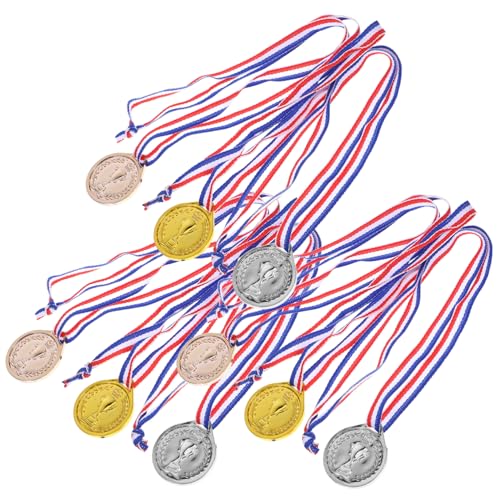 ERINGOGO 9 Stück Plastikmedaille Für Fußballpokal-medaille Spiele Medaillenanzeige Ort Schulmedaillen-requisite Wettkampfmedaillen Stütze Ende Meister Party Goldmedaille Planke ERINGOGO 9 Stück Plastikmedaille Für Fußballpokal-medaille Spiele Medaillenanzeige Ort Schulmedaillen-requisite Wettkampfmedaillen Stütze Ende Meister Party Goldmedaille Planke von ERINGOGO