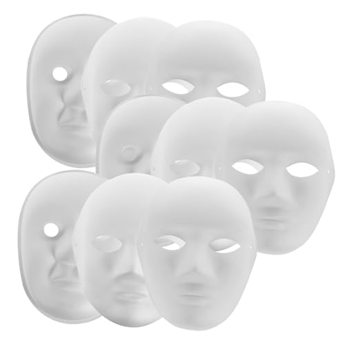 ERINGOGO 9 Stück Teiliges DIY Papiermasken Weiß zum Bemalen Cosplay Accessoires für Männer und Frauen Umweltfreundliche Handbemalte Masken für Karneval Party Theater Fasching und Kostüme ERINGOGO 9 Stück Teiliges DIY Papiermasken Weiß zum Bemalen Cosplay Accessoires für Männer und Frauen Umweltfreundliche Handbemalte Masken für Karneval Party Theater Fasching und Kostüme von ERINGOGO