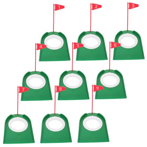 ERINGOGO 9 Stück Teiliges Golf Putting Cup mit Flagge Tragbares Golf Trainingswerkzeug zur Verbesserung der Putting Fähigkeiten für Innen und Außenbereiche Leicht und Kompakt für Unterwegs ERINGOGO 9 Stück Teiliges Golf Putting Cup mit Flagge Tragbares Golf Trainingswerkzeug zur Verbesserung der Putting Fähigkeiten für Innen und Außenbereiche Leicht und Kompakt für Unterwegs von ERINGOGO