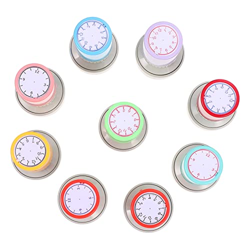 ERINGOGO 9 Stück Uhrenstempel Runde Stempel Lehrerstempel Kinderwanduhr Flip-Uhr Aufkleber Briefmarken Datum Leise Wanduhr Briefmarken Stempeln Digitaluhr Abs ERINGOGO 9 Stück Uhrenstempel Runde Stempel Lehrerstempel Kinderwanduhr Flip-Uhr Aufkleber Briefmarken Datum Leise Wanduhr Briefmarken Stempeln Digitaluhr Abs von ERINGOGO