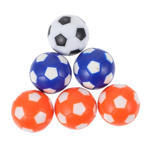 ERINGOGO 9 Stück Zubehör für Tischfußball Tischfußballspiel Tischplatte Tischfussball Party Tischspiel Fußbälle Bälle für Kickerspiele Hüften (umweltfreundliches Harz) Bunt von ERINGOGO