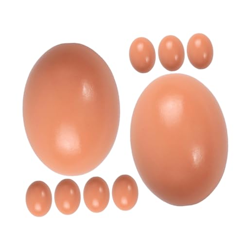 ERINGOGO 9Stücke Realistische Holzeier zum Bemalen Unbemalte Künstliche Hühnereier für DIY Projekte Trainingshilfe für Hühner Vielseitig Einsetzbar für Innen und Außenbereich ERINGOGO 9Stücke Realistische Holzeier zum Bemalen Unbemalte Künstliche Hühnereier für DIY Projekte Trainingshilfe für Hühner Vielseitig Einsetzbar für Innen und Außenbereich von ERINGOGO