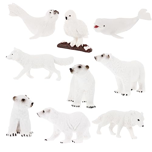 ERINGOGO 9Stücke Teiliges Arctic Tierfiguren Realistische Meerestier Statue für und Dekoration für Geburtstagstorten Schulpreise und Lernspielzeug ERINGOGO 9Stücke Teiliges Arctic Tierfiguren Realistische Meerestier Statue für und Dekoration für Geburtstagstorten Schulpreise und Lernspielzeug von ERINGOGO