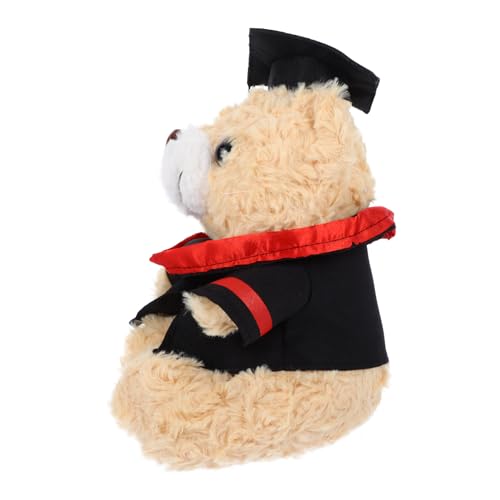 ERINGOGO Abschluss Bär Kuscheltier Süßes Plüschspielzeug für Graduierungsgeschenke Niedliches Design mit Roten Streifen Abschlussspielzeug und Dekoration ERINGOGO Abschluss Bär Kuscheltier Süßes Plüschspielzeug für Graduierungsgeschenke Niedliches Design mit Roten Streifen Abschlussspielzeug und Dekoration von ERINGOGO