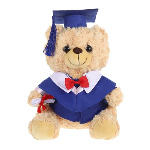 ERINGOGO Abschlussbärenklasse Von 2025 Abschlussplüschbären Gefüllte Tierbären Mit Kappe Für Kindergarten Grundschule College High School Party Gunst Blau. von ERINGOGO