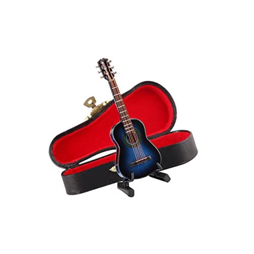 ERINGOGO Exquisite Mini-gefälschte Gitarre Mini-Desktop-Gitarre Basteln Für Die Inneneinrichtung Familie Freunde von ERINGOGO