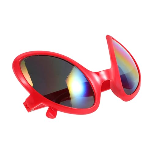 ERINGOGO Alien Cosplay Sonnenbrille Lustige Aliens Sonnenbrille für Kostümpartys Retro Stil Foto Requisiten Einzigartiges Design Vielseitig Einsetzbar für Halloween und Fasching von ERINGOGO
