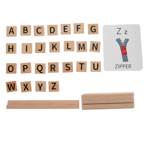 ERINGOGO Alphabet Spiele für Jahre Lernspielzeug für Buchstabieren und Wortbildung Pädagogisches Rechtschreibspiel mit Bunten Buchstabenblöcken Kognitives Sprachlernspielzeug für von ERINGOGO