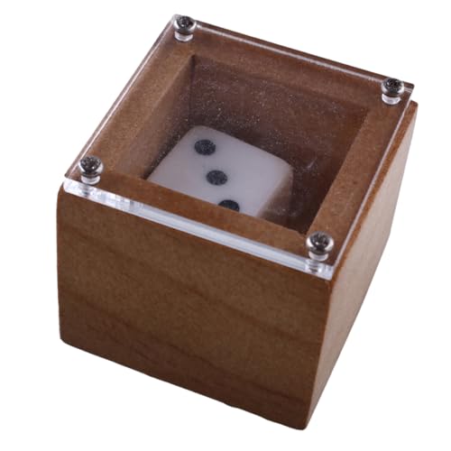 ERINGOGO Joyful Würfelbox Für Partys Würfelspiele Für Anfänger Würfelset Aus Holz Khaki Leicht Zu Tragen von ERINGOGO