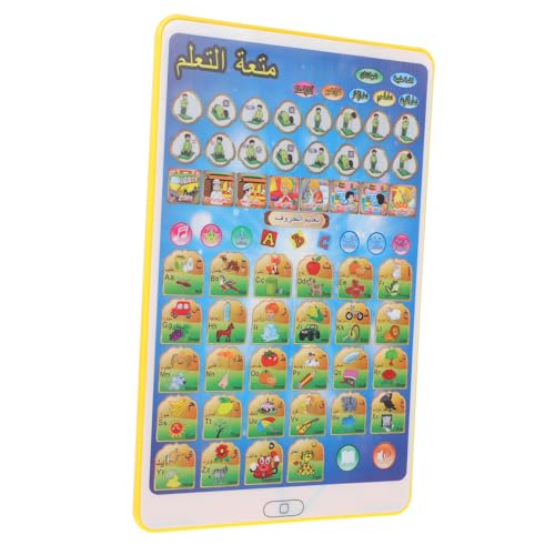 ERINGOGO Arabisch-lernmaschine Kleinkind Tablet Tablet Für Kindertafel Kindertafeln -Tablet Kinderspielzeug Für Kleinkinder Cartoon-lernspielzeug Gelb PVC ERINGOGO Arabisch-lernmaschine Kleinkind Tablet Tablet Für Kindertafel Kindertafeln -Tablet Kinderspielzeug Für Kleinkinder Cartoon-lernspielzeug Gelb PVC von ERINGOGO