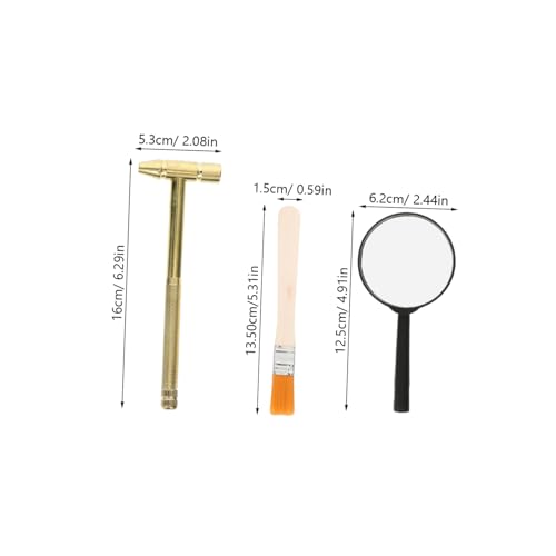 ERINGOGO Archäologisches Ausgrabungsset für Teilig mit Metallhammer Meißel Pinsel Diy Grabwerkzeug Kreativität und Hand Auge Koordination ERINGOGO Archäologisches Ausgrabungsset für Teilig mit Metallhammer Meißel Pinsel Diy Grabwerkzeug Kreativität und Hand Auge Koordination von ERINGOGO