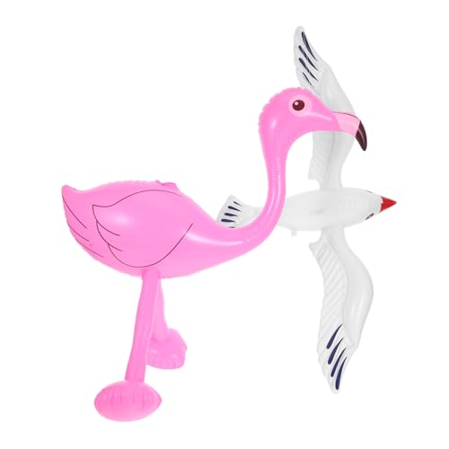 ERINGOGO Aufblasbare Meeresschildkröte und Flamingo Poolspielzeuge Strapazierfähige Wasserspielzeuge für Strandparty Geburtstag Schwimmbad und Outdoor-spaß von ERINGOGO